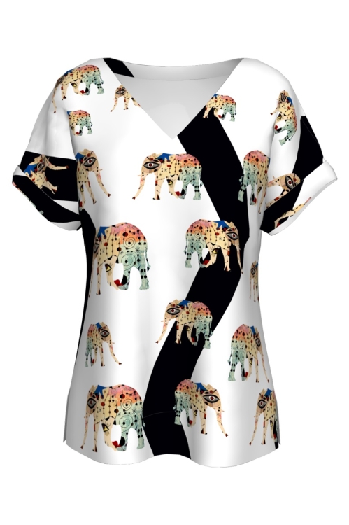 Bluză cu mâneci raglan Elephants CMD-B46 - Img 2