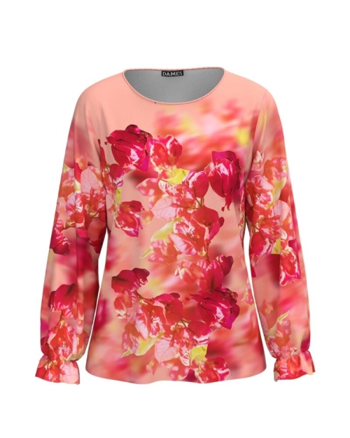 Bluza imprimata cu model Flori de hartie CMD4250