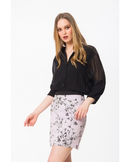 Fusta casual in A lila M696L - Img 3