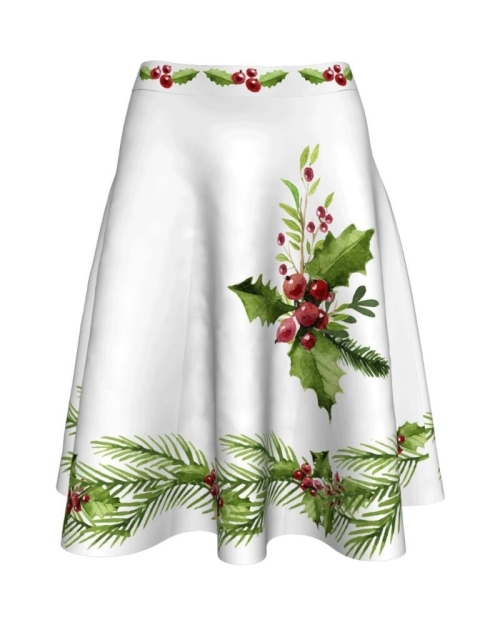 Fusta clos imprimata Christmas Plants A817C2