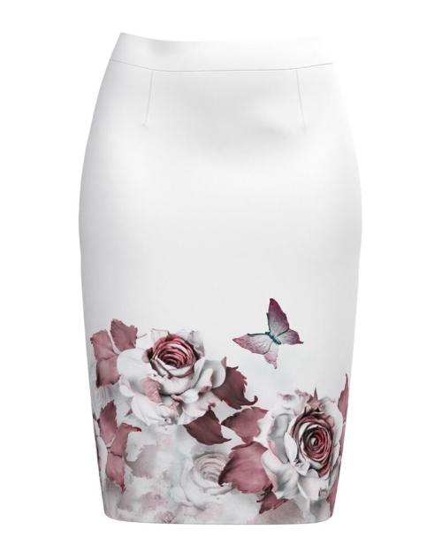 Fusta conica imprimata cu model floral CMD642 - Img 1