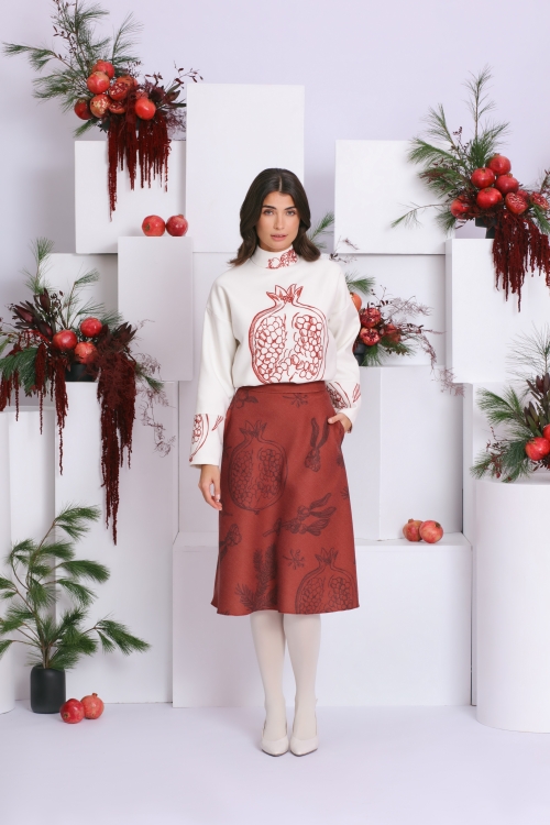 Fusta in A din stofa AW24 - Img 1