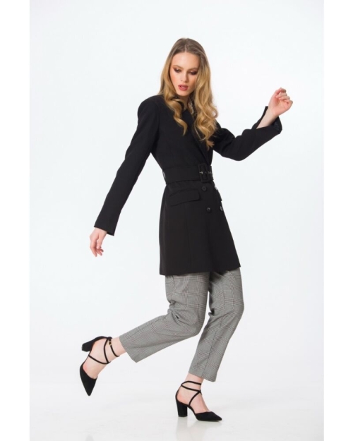 Jacheta neagra casual A847H - Img 7