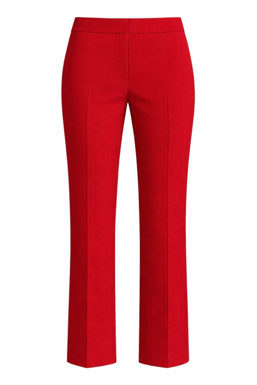 Pantaloni premium drepti rosii eleganti