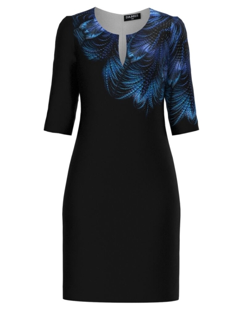 Rochie casual cu decolteu lacrima imprimata floral SS24