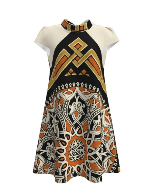 Rochie casual de vara imprimata digital CMD102 - Img 1