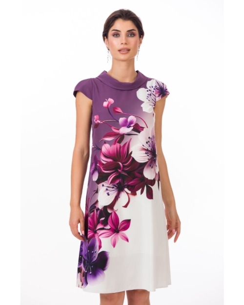 Rochie casual imprimata cu model floral SS24 - Img 3