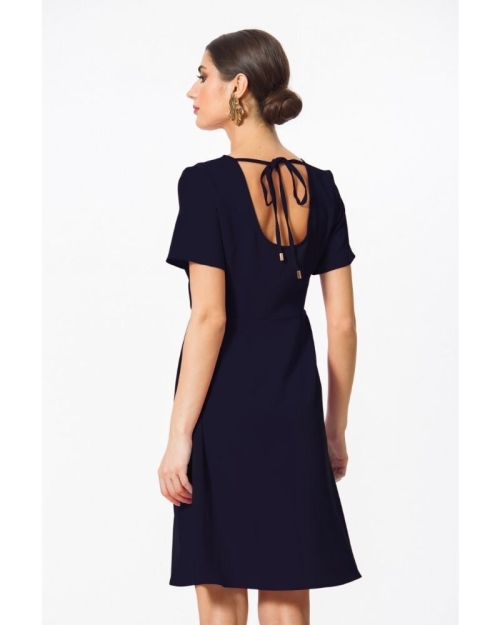 Rochie casual PREMIUM,Lazurite cu maneca scurta DP011N - Img 4