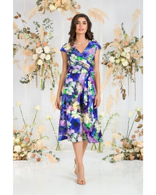 Rochie clos eleganta de vara imprimata Anemone CMD92 - Img 2