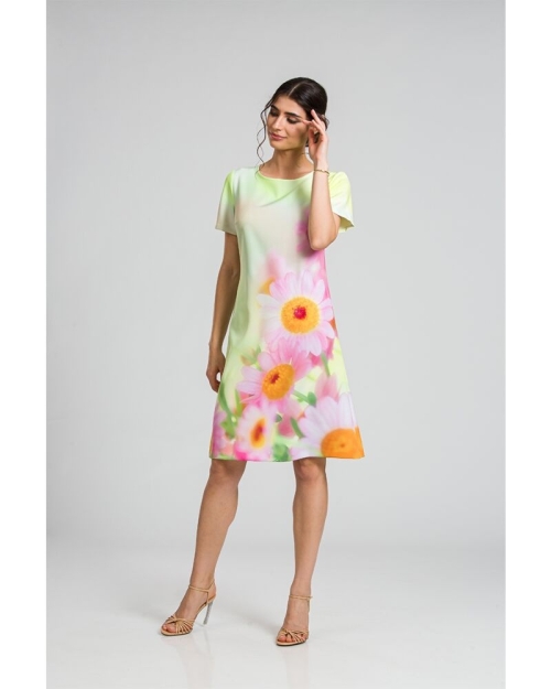 Rochie evazata imprimata digital CMD65 - Img 1