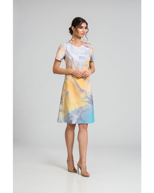 Rochie evazata imprimata digital CMD67 - Img 2