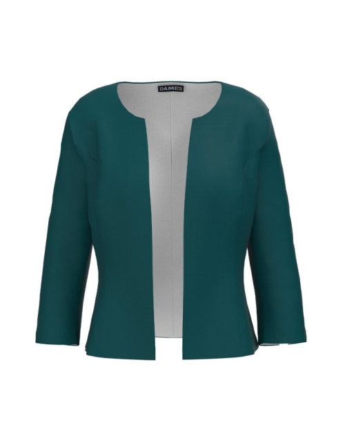 Sacou office verde cambrat imprimat digital CMD3360