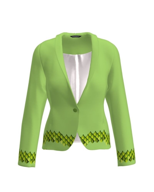 Sacou vernil cambrat imprimat digital CMD2481