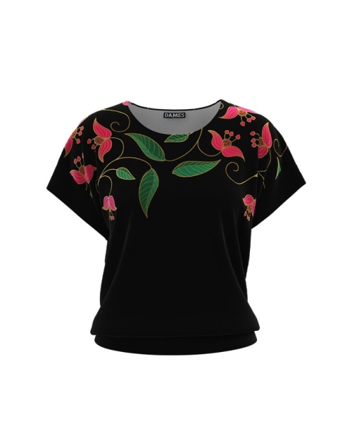 Bluza din catifea cu maneca scurta CMD643 - Img 1