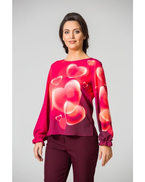 Bluza imprimata digital Red Love - Img 3