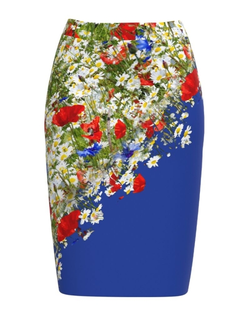 Fusta conica imprimata cu model floral CMD682 - Img 1