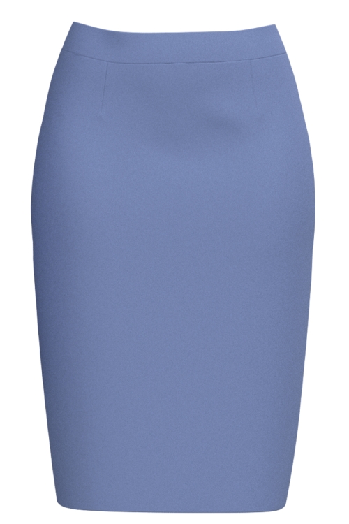 Fusta dama conica bleu