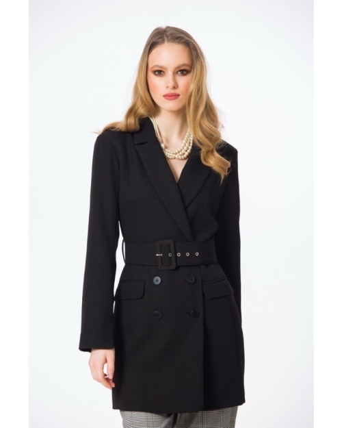 Jacheta neagra casual A847H - Img 8