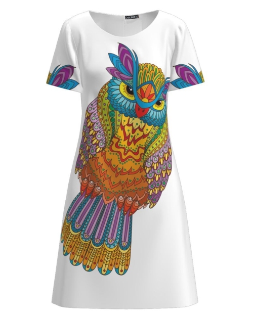 Rochie casual imprimata digital Bufnita CMD822 - Img 1