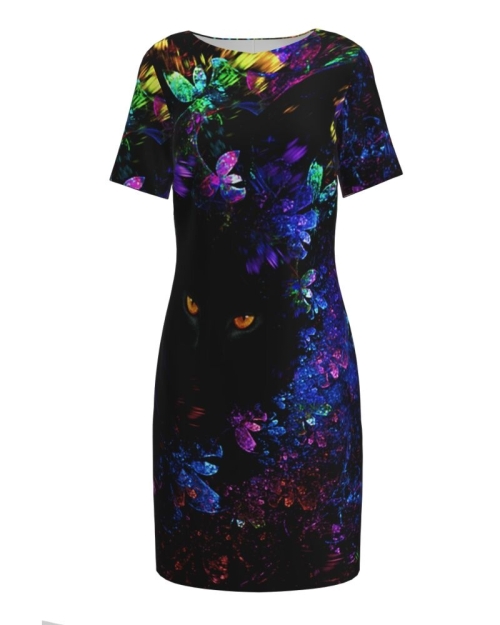 Rochie casual imprimata digital Pantera CIO19 - Img 1