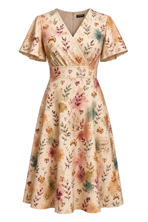 Rochie clos cu buzunare din crepe Dolce Amzei CMD8636 G