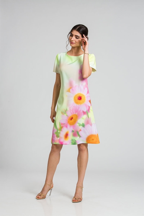 Rochie evazata imprimata digital CMD65 - Img 7
