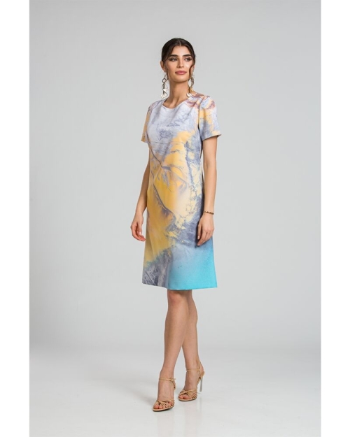 Rochie evazata imprimata digital CMD67 - Img 3