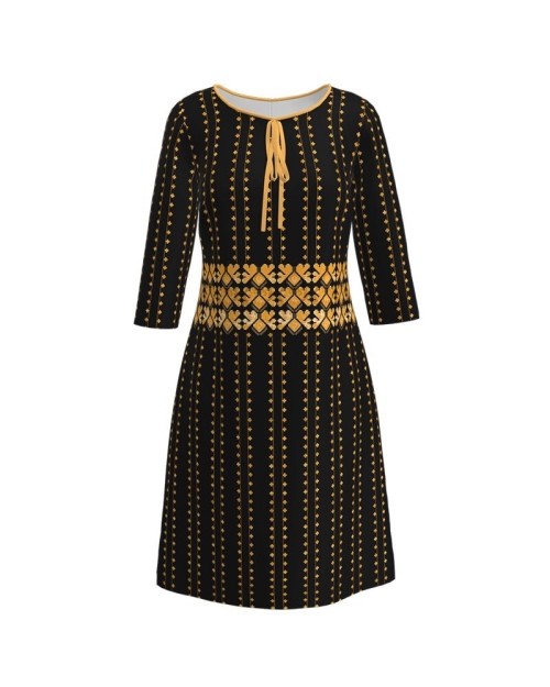 Rochie imprimata cu motive traditionale CIO43