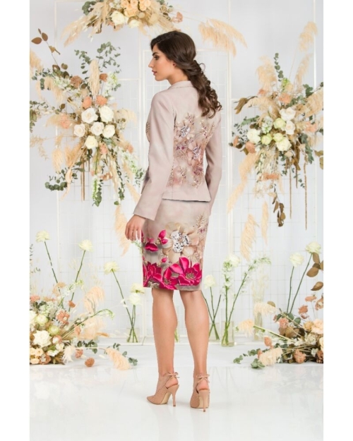 Sacou cambrat imprimat Floral CMD671 - Img 4