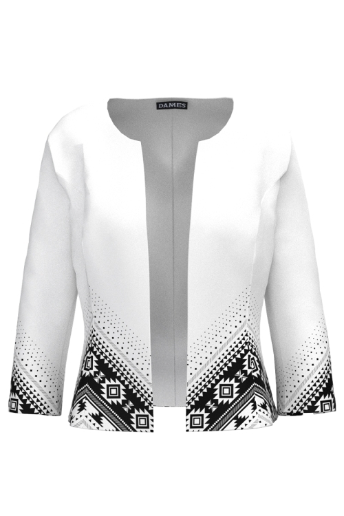 Sacou cambrat imprimat traditional