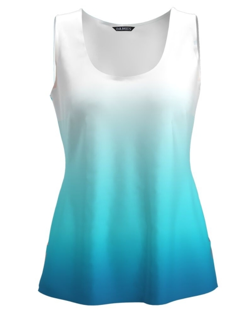 Top casual bleu imprimat in degrade CMD1948 - Img 1