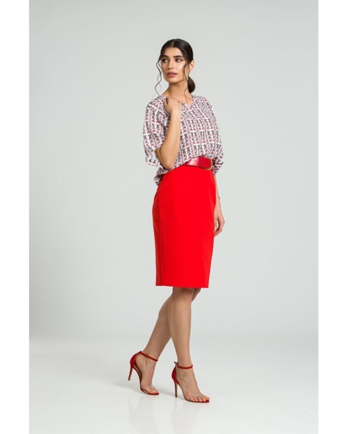 Bluza casual imprimata digital oversize DM185 - Img 2