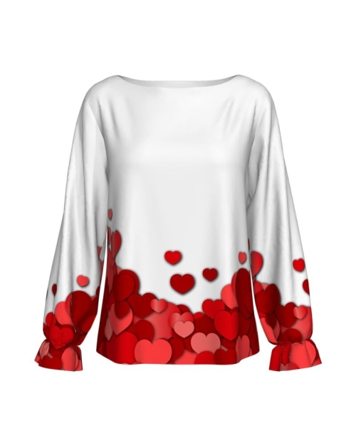 Bluza imprimata digital Hearts