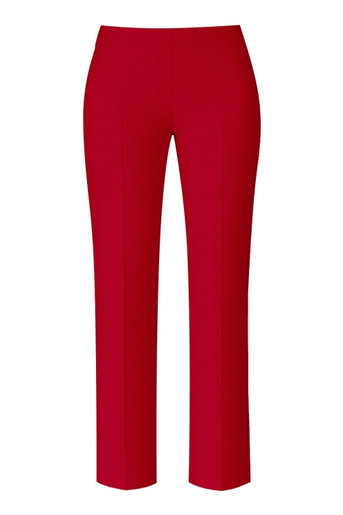 Pantaloni drepti rosii eleganti