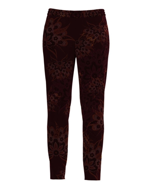 Pantaloni maro din catifea cu buzunare CMD3394