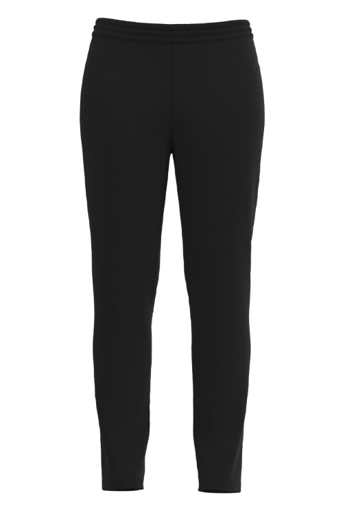 Pantaloni negri din catifea cu buzunare