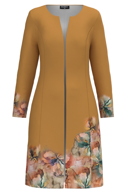 Pardesiu subtire imprimat cu model floral