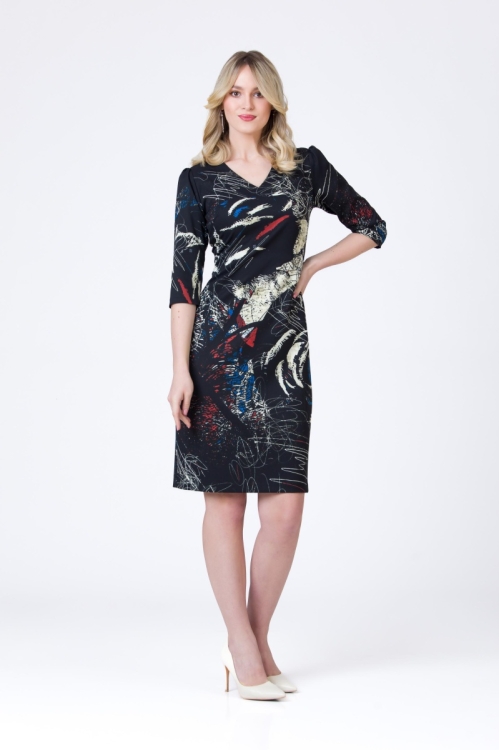 Rochie casual cu imprimeu multicolor AW24 - Img 6