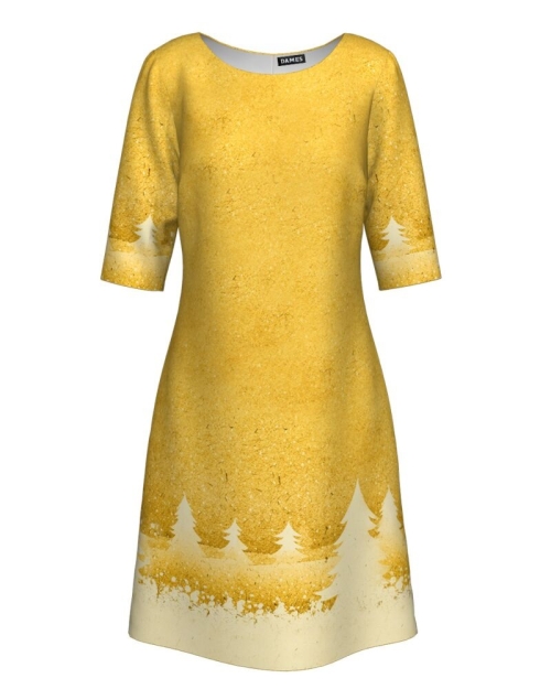 Rochie casual imprimata Golden CMD309 - Img 1