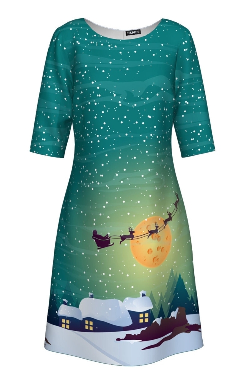 Rochie casual imprimata Silent Night CMD307 - Img 2