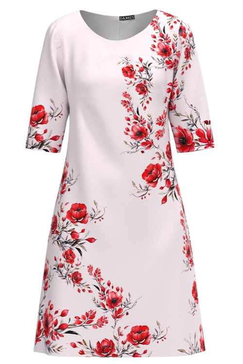Rochie casual roz pal imprimata floral SS25