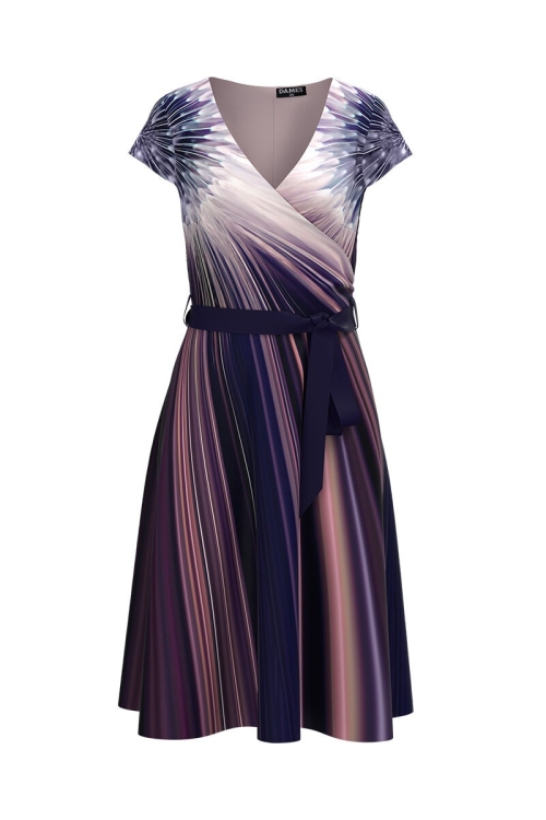 Rochie clos eleganta de vara imprimata digital CMD869 - Img 3