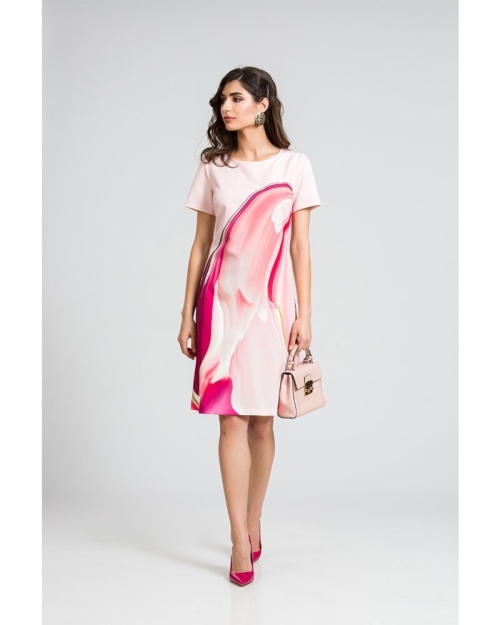 Rochie evazata imprimata digital CMD62 - Img 4