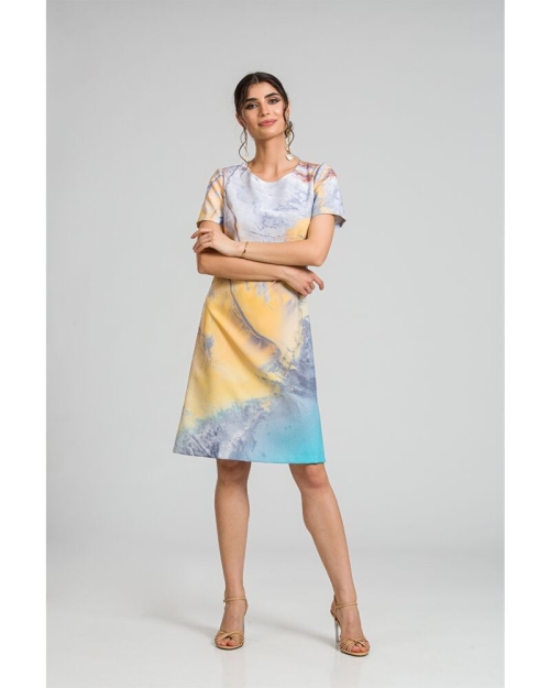 Rochie evazata imprimata digital CMD67 - Img 4