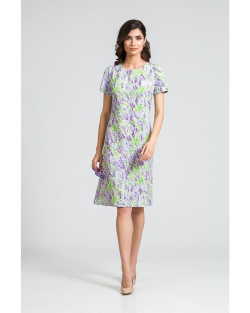 Rochie evazata imprimata digital Lavanda CMD80 - Img 2