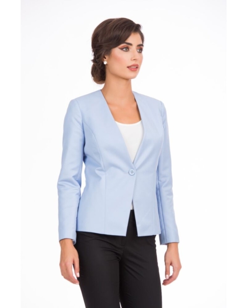 Sacou bleu office cambrat CMD3390 - Img 4