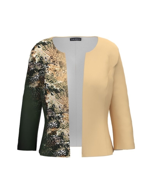 Sacou cambrat imprimat in doua culori CMD4693 - Img 1
