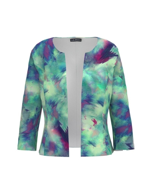 Sacou cambrat imprimat multicolor CMD4724