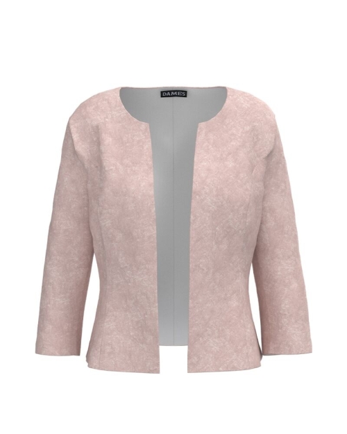 Sacou casual bej imprimat digital CMD2047