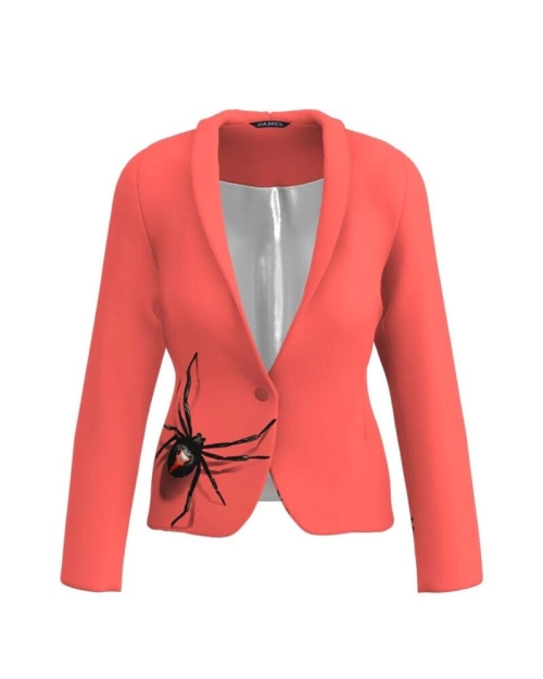Sacou corai cambrat imprimat Paianjen CMD3480
